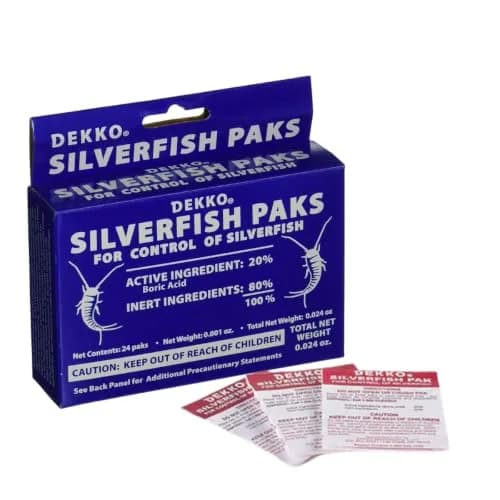 Dekko Silverfish Paks 24-Count | Boric Acid Insecticide for Silverfish Control thumbnail 1