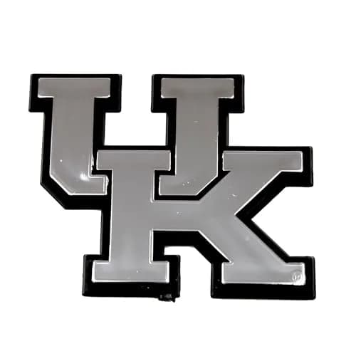 FANMATS NCAA Kentucky Wildcats Chrome Plastic Emblem | Vehicle Emblem with UV Protection thumbnail 1