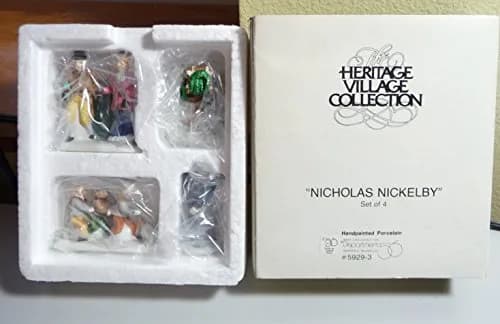 Department 56 Dickens Village Series Nicholas Nickleby Characters #59293 Set of 4 Figurines | Handpainted Porcelain thumbnail 1