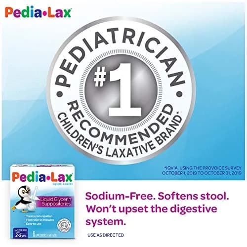 Pedia-Lax Liquid Glycerin Suppositories for Kids 6 CT | Gentle Relief for Ages 2-5 thumbnail 2