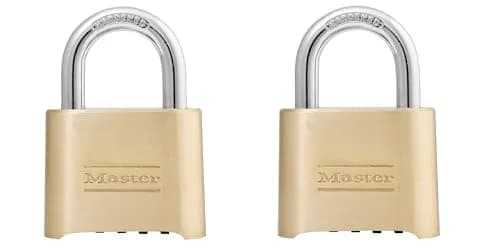 Master Lock 175D Resettable Combination Padlock 2" (51mm) Body, 1" (25mm) Shackle Clearance | 4-Digit Dial Lock for Gym, Gate, Shed thumbnail 1