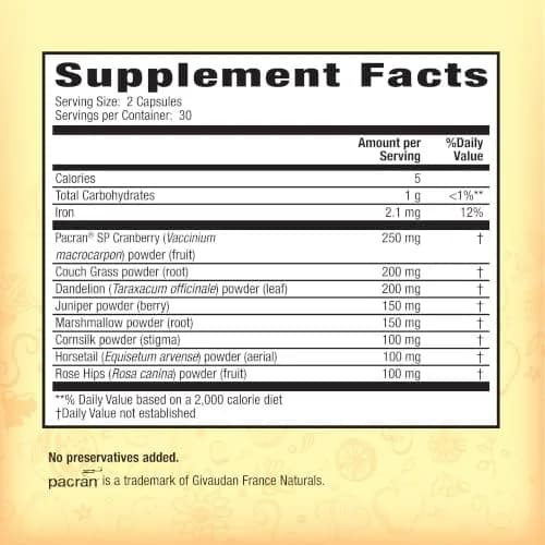 Nature's Secret Urinary Support Capsules 60 Count | Cranberry & Botanicals for Urinary Wellness thumbnail 2