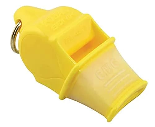 Fox 40 Sonik Blast CMG Whistle with Break Away Lanyard - Yellow | Loudest Pealess Safety Whistle thumbnail 2