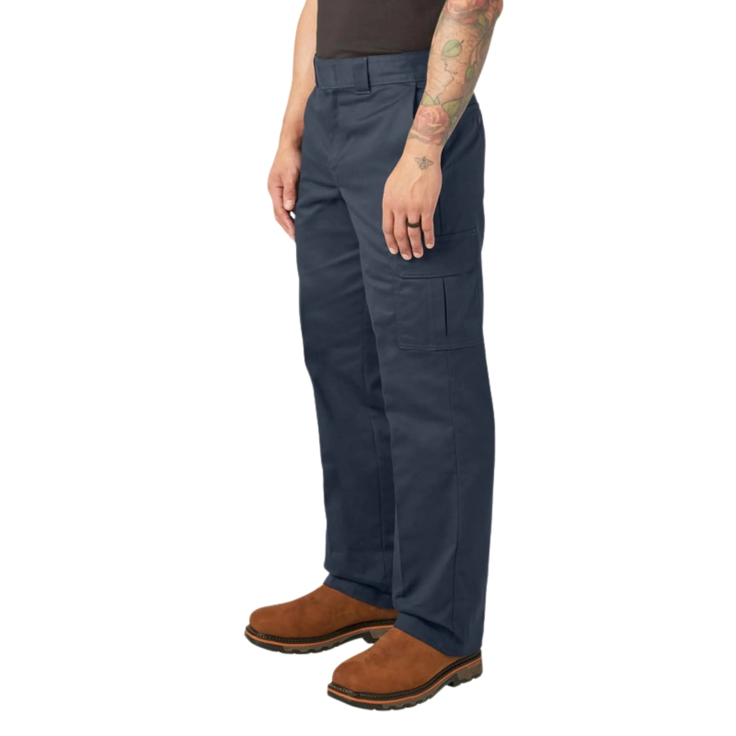 Dickies Relaxed Straight Leg Cargo Work Pant 34W x 32L | Heavy-Duty Twill, All-Day Comfort — Dark Navy V1 / 44W x 30L thumbnail 3