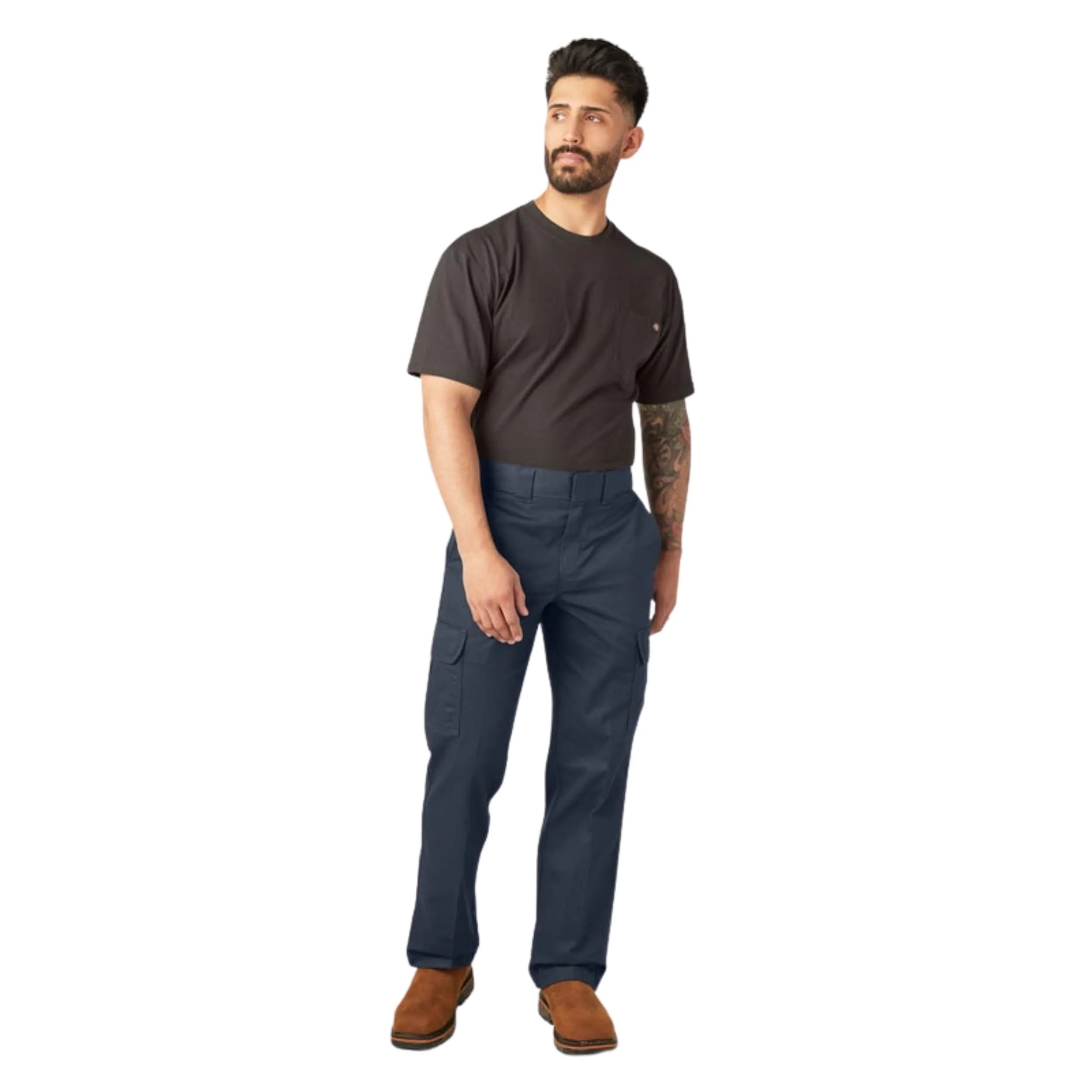 Dickies Relaxed Straight Leg Cargo Work Pant 34W x 32L | Heavy-Duty Twill, All-Day Comfort — Dark Navy V1 / 44W x 30L thumbnail 4
