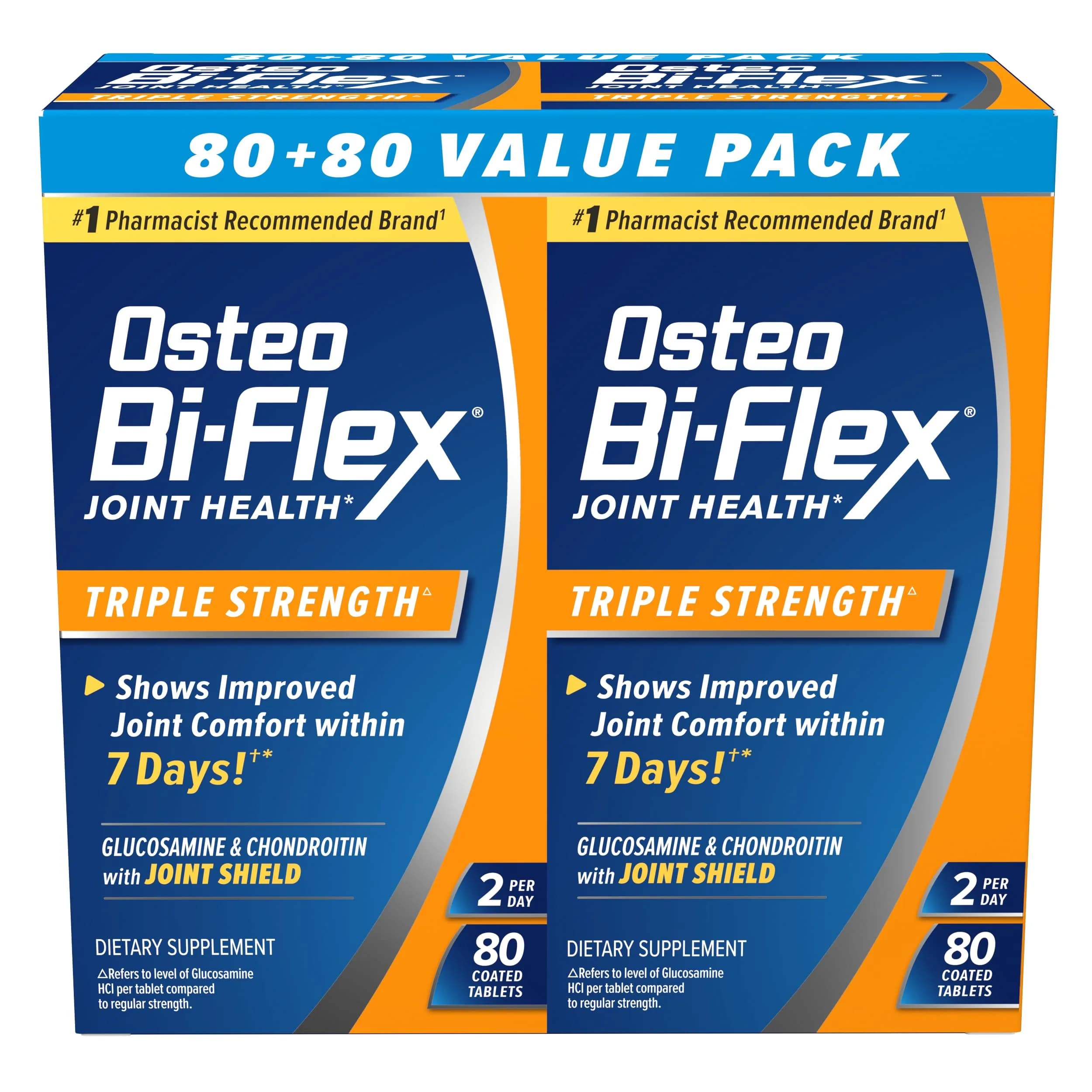Osteo Bi-Flex Triple Strength Glucosamine Chondroitin Supplement 160 Count (80 Servings) | Supports Joint Health & Comfort