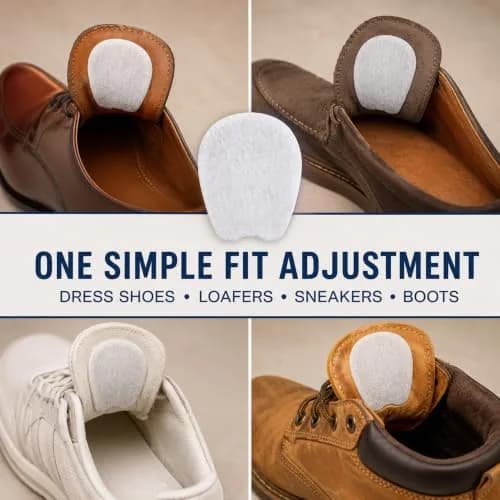 Liams Shoppe Large Felt Shoe Tongue Pads Cushion Inserts for Comfort (3 Pairs, 6 Pads) thumbnail 5