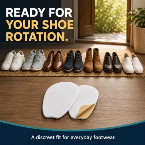 Liams Shoppe Large Felt Shoe Tongue Pads Cushion Inserts for Comfort (3 Pairs, 6 Pads) thumbnail 6