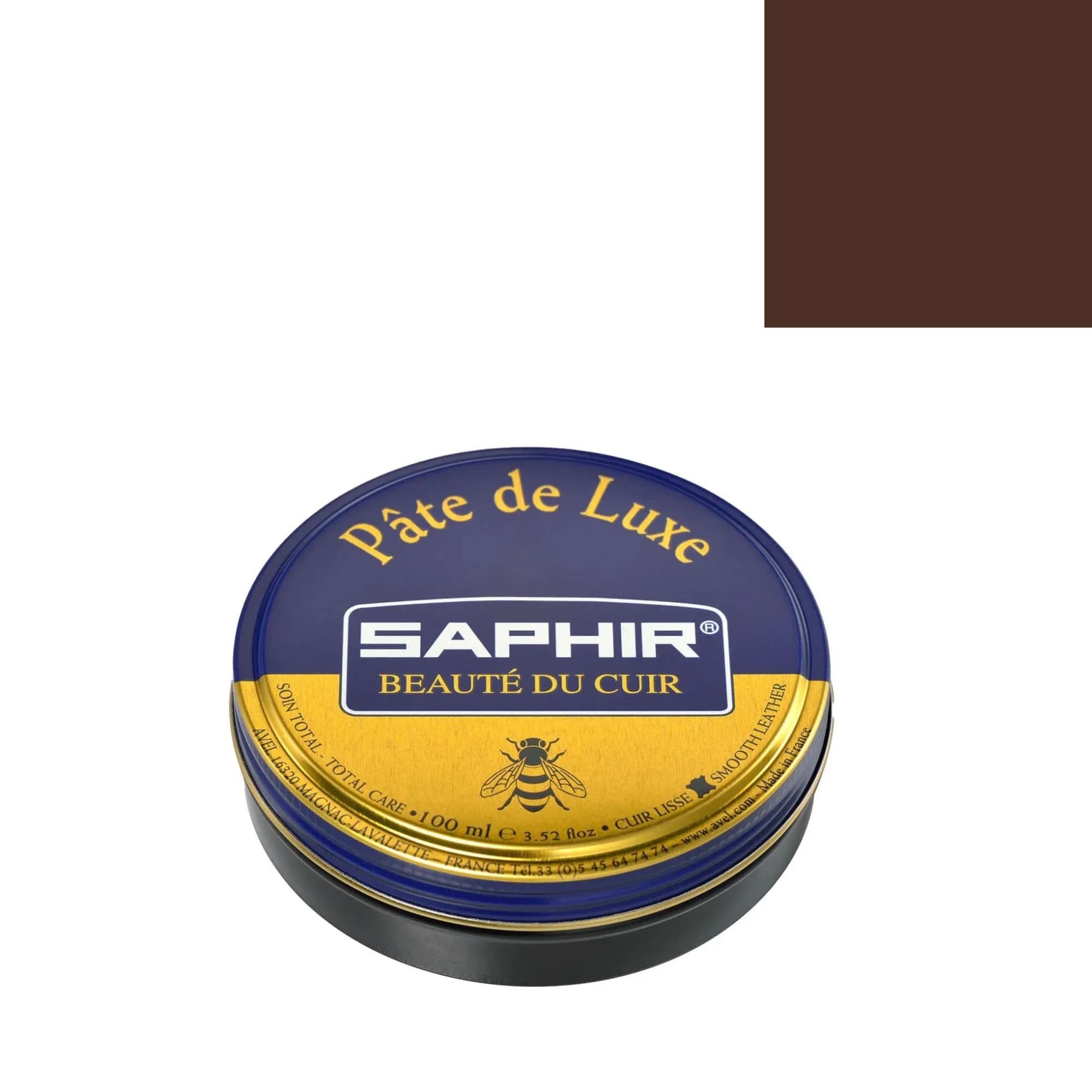 Saphir Pâte de Luxe Wax Shoe Polish 50ml (1.7 Fl Oz) | Natural Shine & Protection for Smooth Leather - main product image