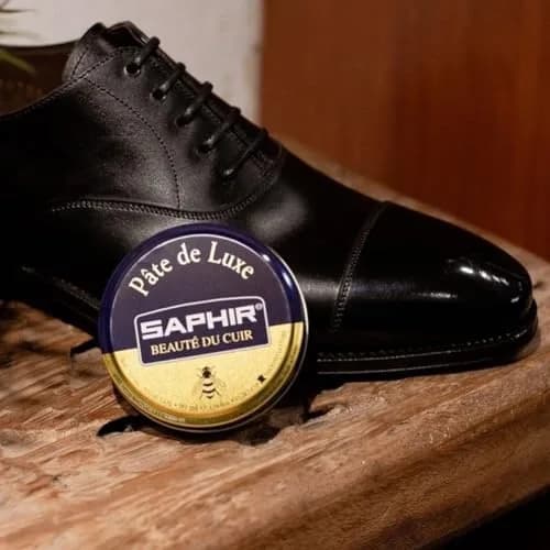 Saphir Pâte de Luxe Wax Shoe Polish 50ml (1.7 Fl Oz) | Natural Shine & Protection for Smooth Leather thumbnail 5