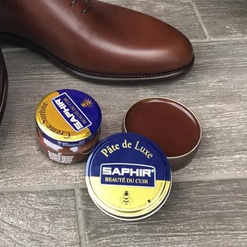 SAPHIR Beauté du Cuir Pate De Luxe Wax Shoe Polish 50ml (1.7 Fl Oz) | Mirror Shine & Leather Protection thumbnail 3