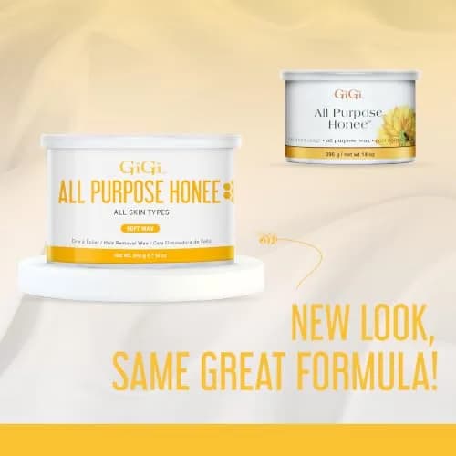 GIGI All Purpose Honee Soft Wax for Hair Removal 14 oz | Honey-Infused Formula for Gentle, Long-Lasting Hair-Free Skin thumbnail 7