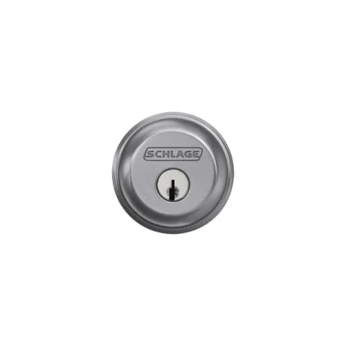 SCHLAGE Single Cylinder Front Door Deadbolt Satin Chrome | Highest Security Grade 1 thumbnail 6