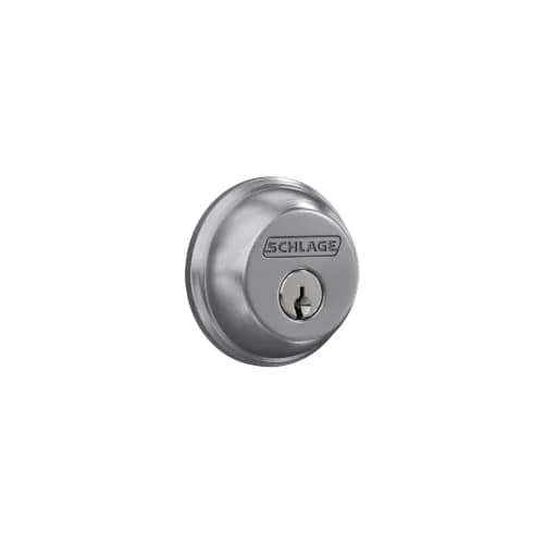 SCHLAGE Single Cylinder Front Door Deadbolt Satin Chrome | Highest Security Grade 1 thumbnail 2