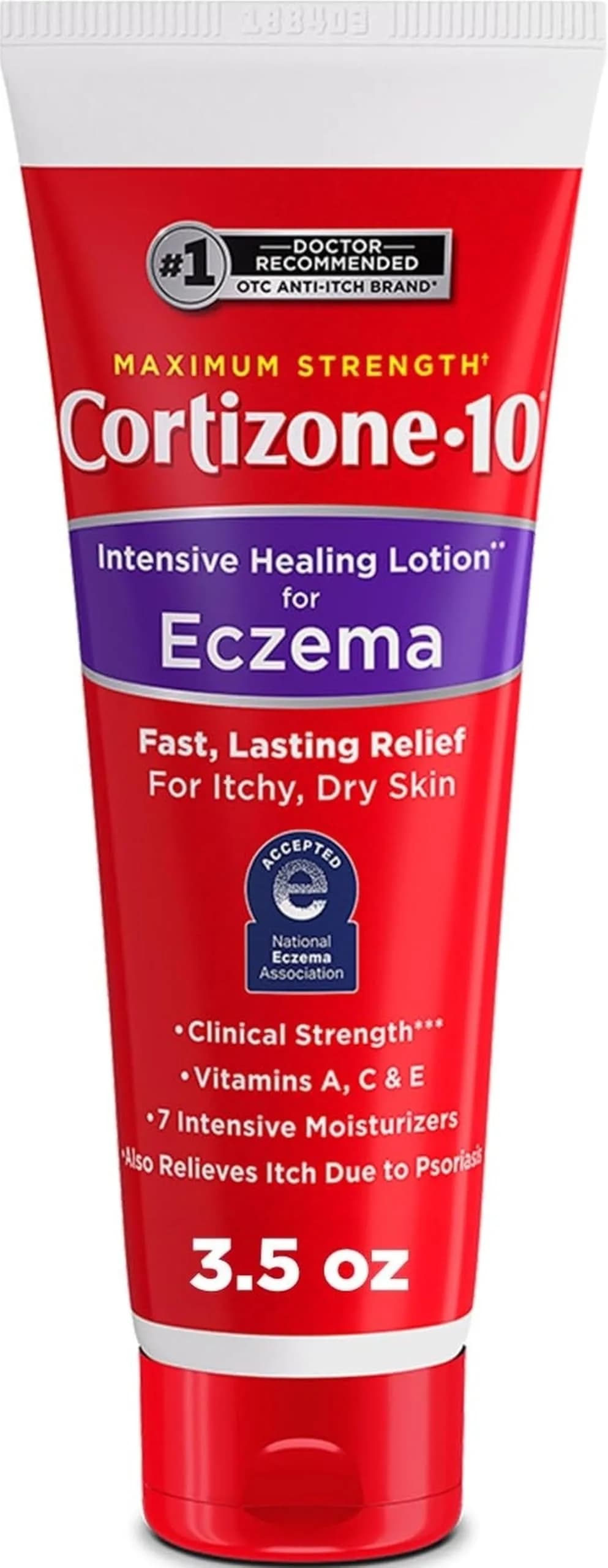 Cortizone 10 Maximum Strength Intensive Healing Lotion for Eczema 3.5 oz (99.2 ml) | Fast-Acting Anti-Itch Relief
