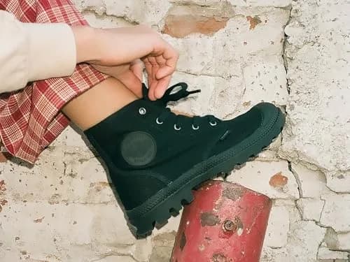 Palladium Pampa Hi Canvas Combat Ankle Boots 8 M | Lightweight, Vegan, City-Ready thumbnail 3