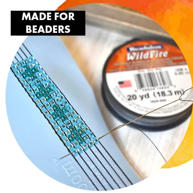 Beadalon Wildfire Stringing Thread .006" (0.15mm) X 50 Yards (45.8m) Black | Strong, Zero-Stretch Beading Cord thumbnail 7