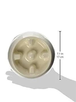 Dogit Dog Bowl Slow Feeder for Wet or Dry Dog Food | Anti-Gulping, White, S thumbnail 3