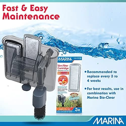 Marina Slim Filter Bio-Carb 3 Pack | Activated Carbon & Ceramitek for Aquarium Water (100-120c) thumbnail 5