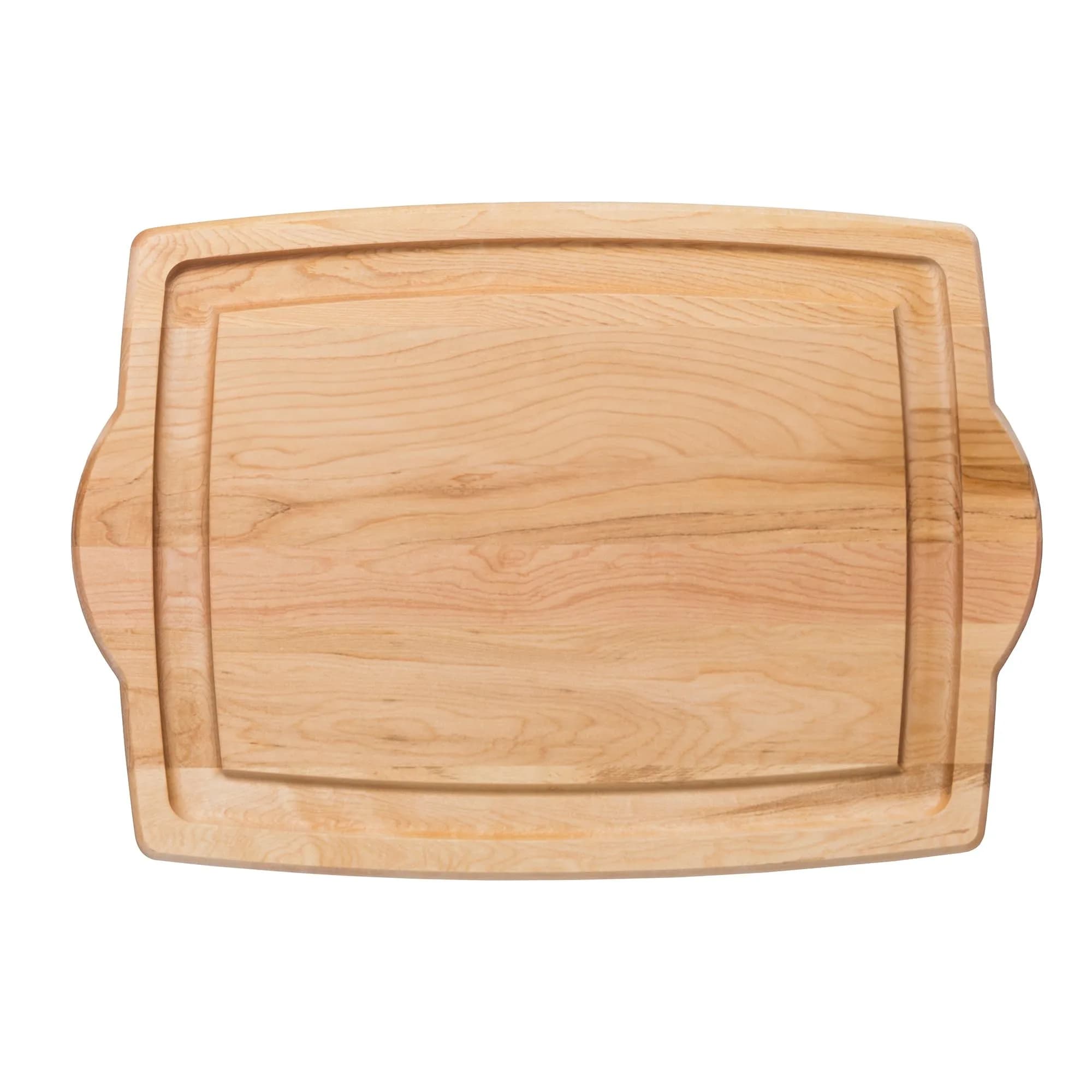 J.K. Adams Farmhouse Maple Carving Board with Juice Groove, 50.8cm x 35.5cm x 1.9cm | Premium Hardwood Craftsmanship for Everyday Use — Brown