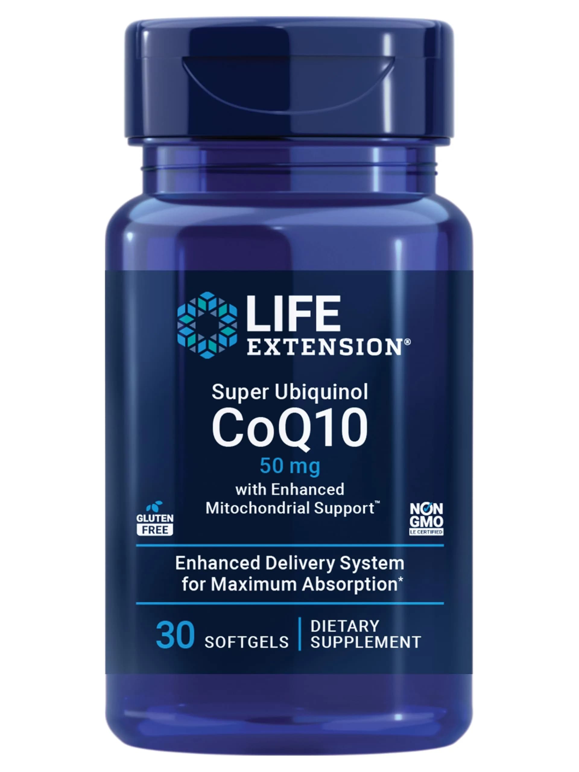 Life Extension Super Ubiquinol CoQ10 50 mg (30 Count)