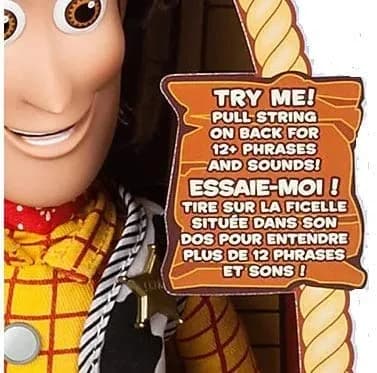 Disney Toy Story 16" Talking Woody Doll | Pull-String Cowboy Toy for Kids 3+ thumbnail 5