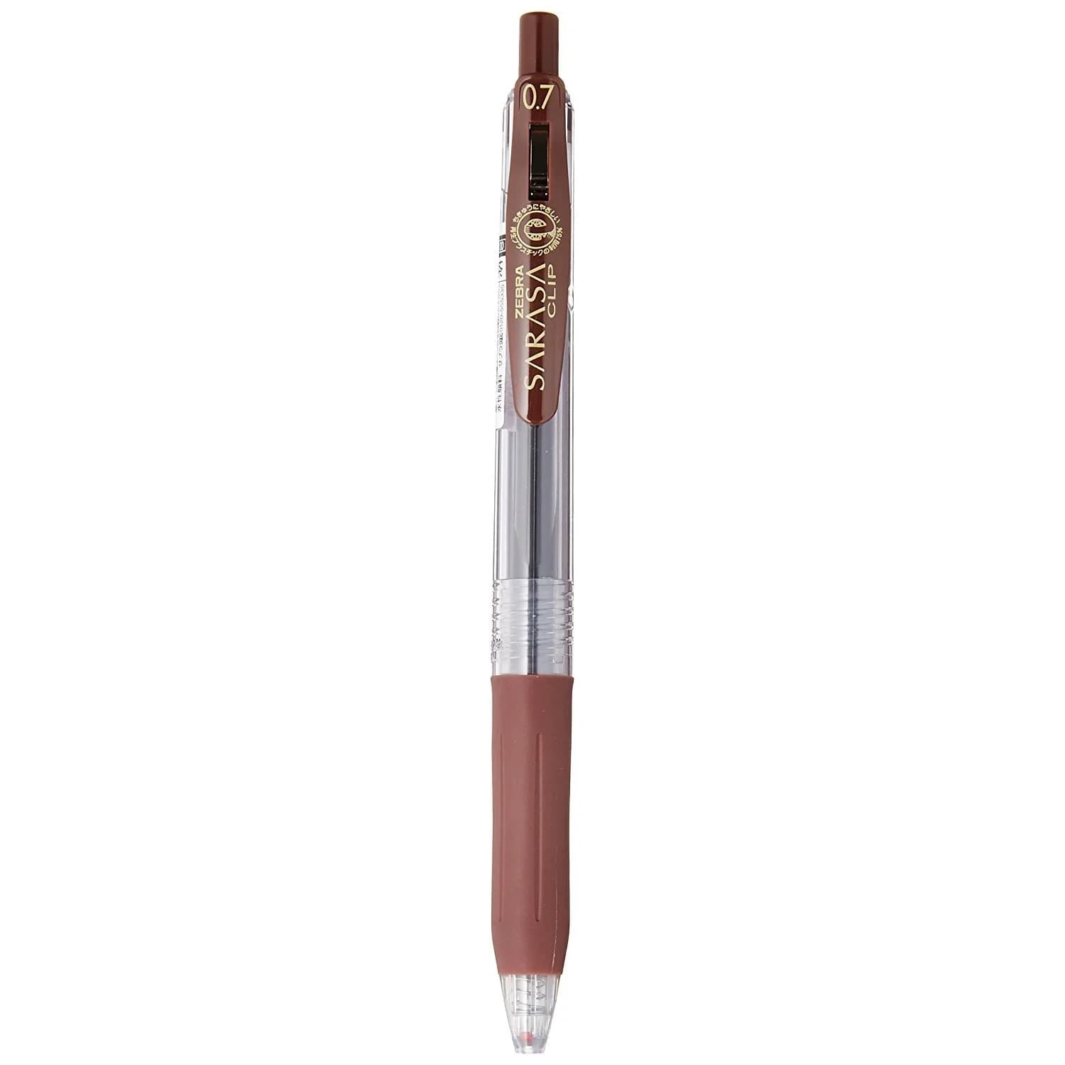 Zebra Sarasa Clip Gel Pen 0.7 mm Brown | Smooth Ink Flow Writing Instrument - main product image