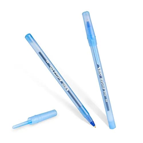BIC Round Stic Xtra Life Blue Ballpoint Pens, Medium Point 1.0mm, 36-Count Pack | Smooth Ink Flow for Daily Writing thumbnail 3