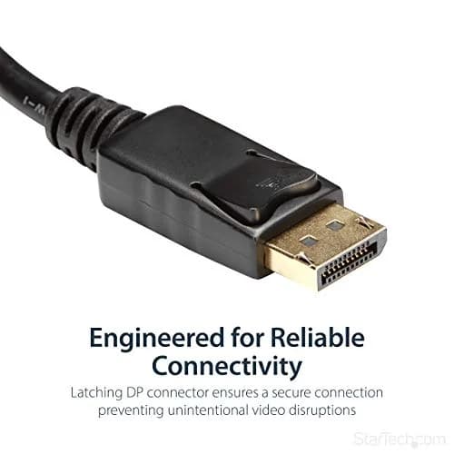 StarTech.com DisplayPort to HDMI Adapter Converter 21cm (8in) Cable | Passive DP++ to HDMI Dongle for 1080p Video thumbnail 3