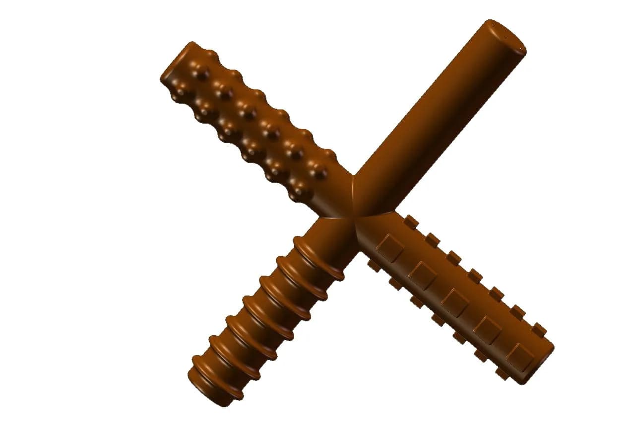 Sensory University Chewy Stixx Oral Motor Tubes 5x5x1 Inch | Chocolate Flavor for 3+ Years - main product image