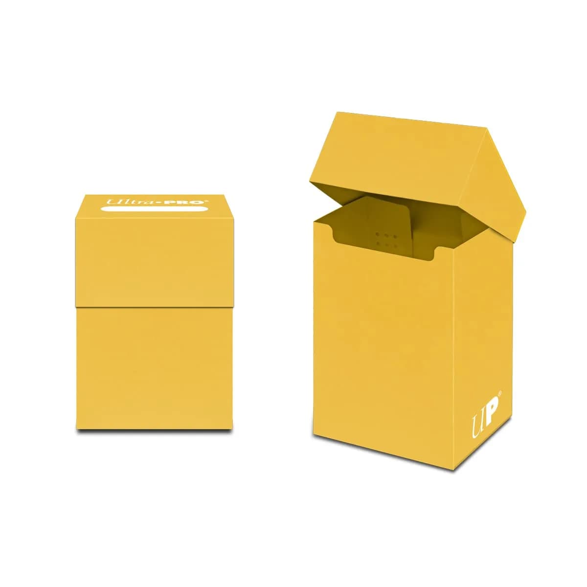 Ultra Pro 80 Card Deck Box - Clear | Holds 80 Cards in Deck Protectors — Yellow