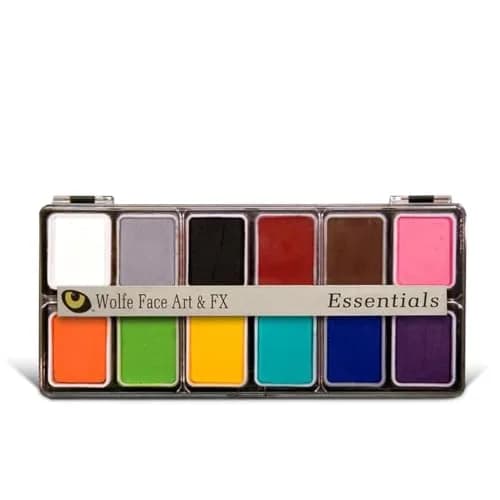 Wolfe FX 12-Color Makeup Palette - Face & Body Paint Kit Essentials | Vibrant, Long-Lasting, Skin-Safe thumbnail 1