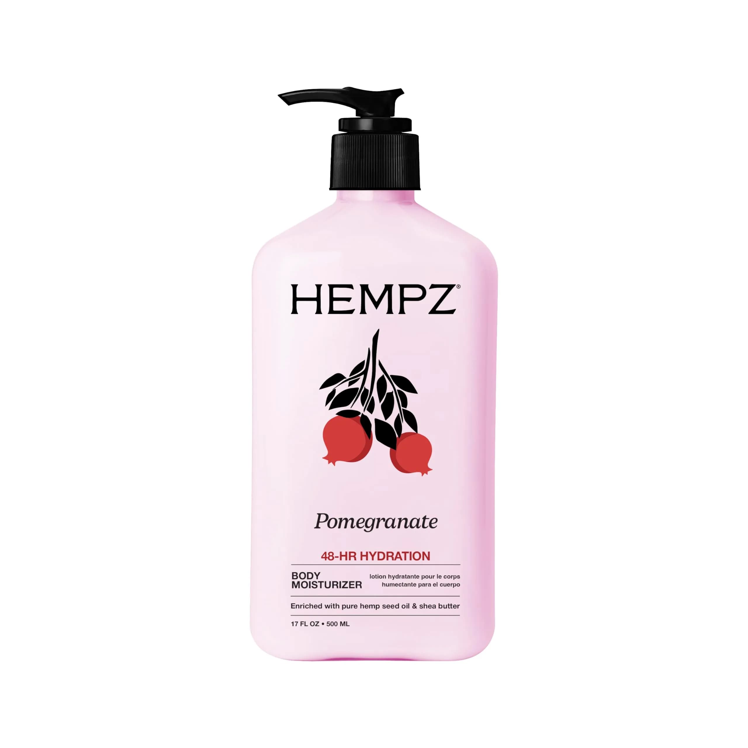 Hempz Pomegranate Bright Citrus Moisturizing Body Lotion 493ml (17 Fl Oz) | Hydrates Dry Skin with Shea Butter & Hemp Seed Oil - main product image
