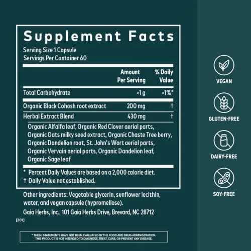 Gaia Herbs Daytime, 60 Vegan Capsules thumbnail 2