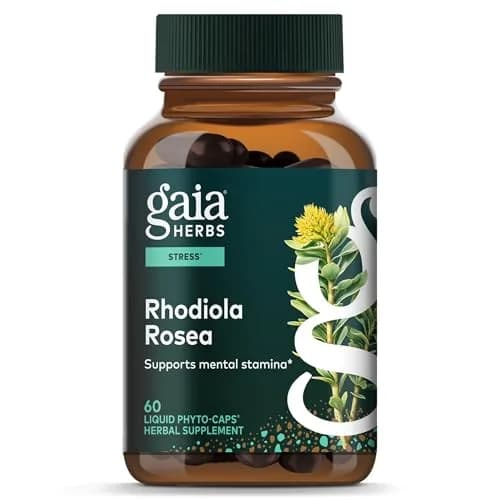 Gaia Herbs Rhodiola Rosea 60 Vegan Capsules | Supports Stress & Endurance thumbnail 1