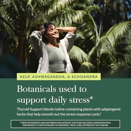 Gaia Herbs Thyroid Support, 120 Vegan Capsules | Plant-Based Formula for Thyroid & Metabolic Health thumbnail 5