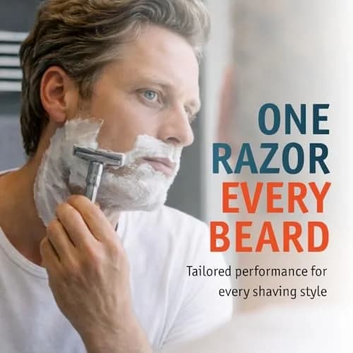 MERKUR FUTUR 701 Adjustable Double Edge Safety Razor - Bright Chrome | 122g (4.3 oz) | Precision German Engineering thumbnail 2