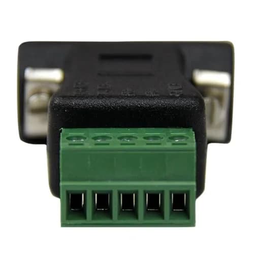StarTech.com DB9 to Terminal Block Adapter RS422 RS485 Male Black | Converts DB9 Male to 5-Pin Terminal Block for Industrial Wiring thumbnail 4