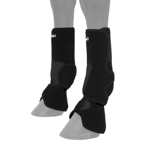 Tough 1 Performers 1st Choice Combo Boots, Black, Medium | Lightweight neoprene with quick grip tabs thumbnail 1