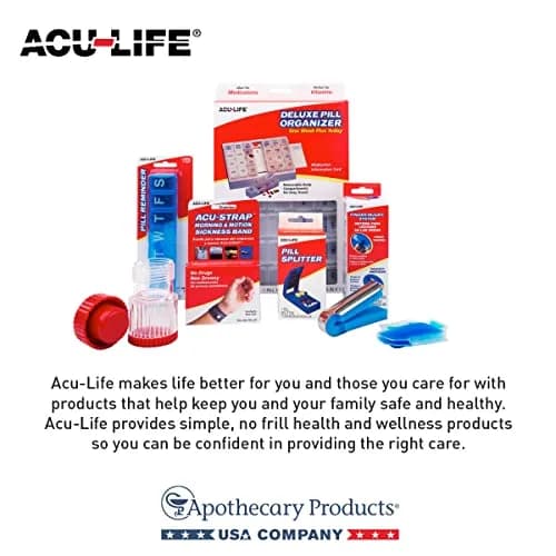 Acu-Life Weekly 7-Day Pill Organizer Large Medicine Case | 7 Compartments, Travel-Friendly thumbnail 5