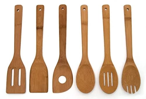 Lipper International Bamboo Wood Kitchen Tools Set (6-Piece) | Natural Renewable Resource thumbnail 1