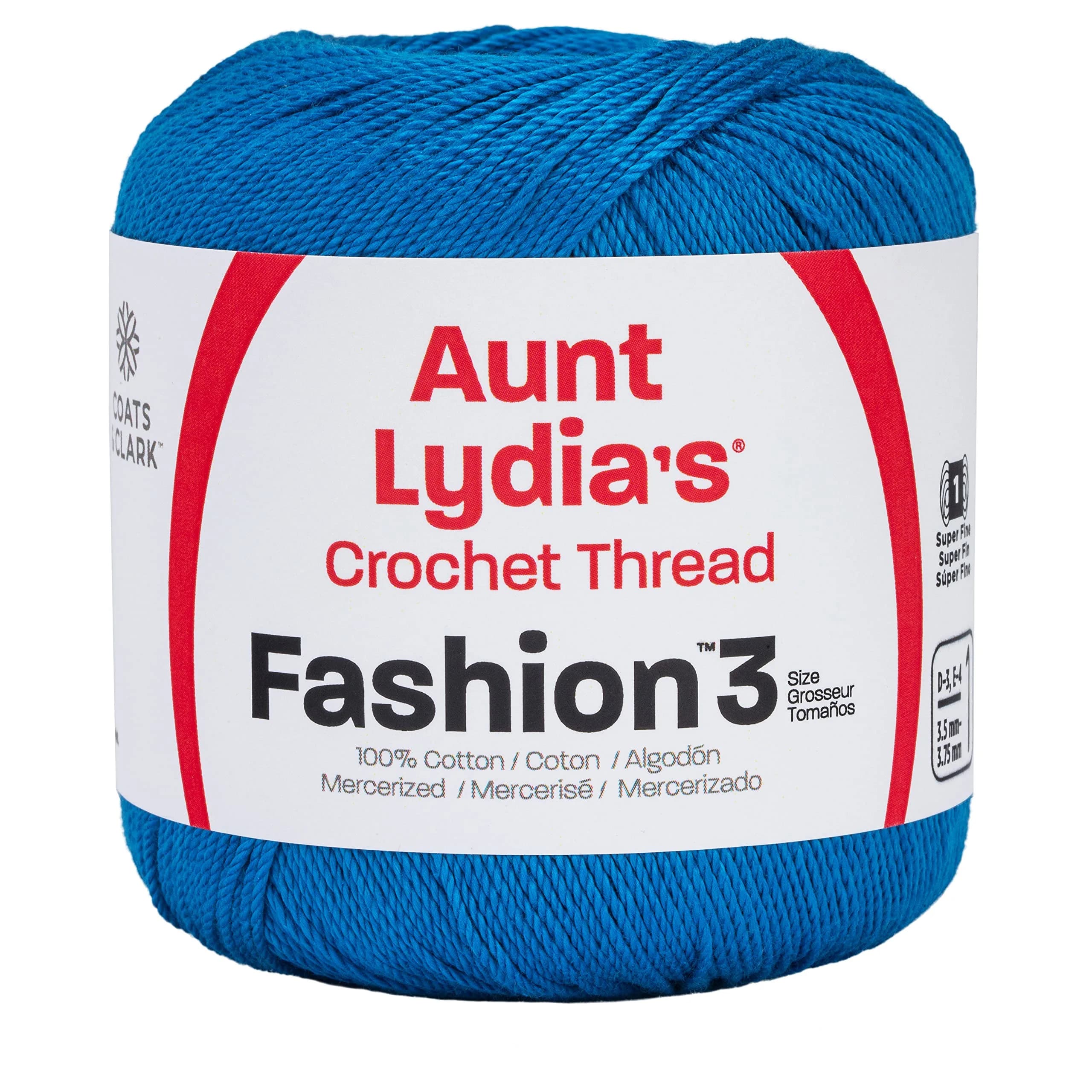 Red Heart Aunt Lydia's Fashion Crochet Cotton Size 3 | Soft Merc Cotton for Fashion & Accessories - main product image