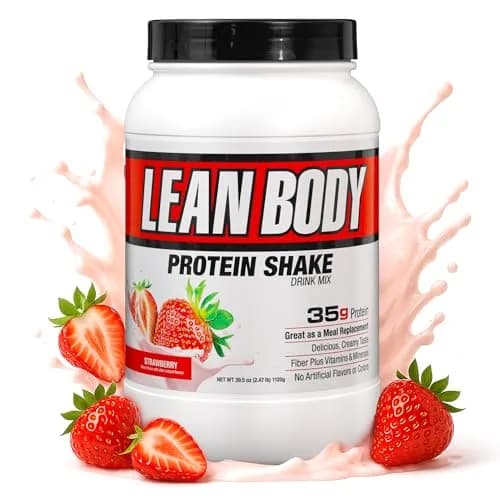 Labrada Lean Body Hi-Protein Shake Strawberry 2.47lb | Supports Lean Body & Muscle Recovery thumbnail 1