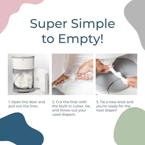 Diaper Dekor Plus Diaper Pail Refills | 2 Count | Most Economical Refill System | Quick & Easy to Replace | No Preset Bag Size Use Only What You Need thumbnail 4