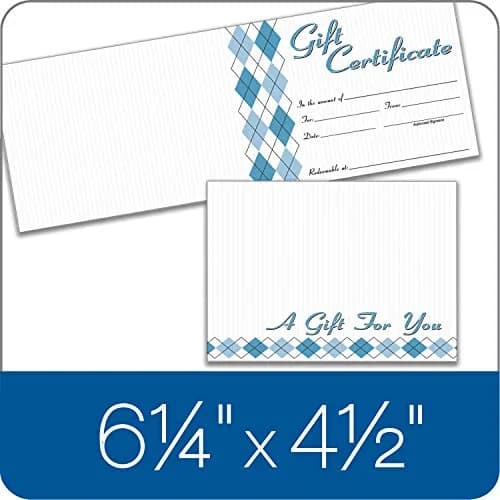 Adams Gift Certificate Cards, 20 Folded Cards & Envelopes, 11.4 x 16.2 cm (4.5 x 6.38 Inches), White | Premium Quality for Business Appreciation thumbnail 3