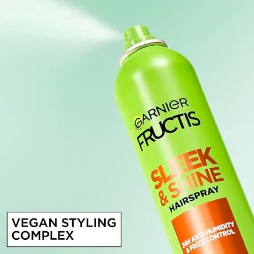 Garnier Fructis Sleek & Shine Hairspray, Extra Strong Hold 236ml (8.25 oz) | 24-Hour Anti-Humidity & Frizz Control thumbnail 5