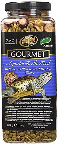 Zoo Med Gourmet Aquatic Turtle Food 11 oz (312 g) | High Protein Treat with Shrimp, Mealworms & Cranberries thumbnail 1
