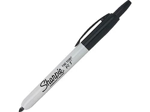 Sharpie Retractable Permanent Markers Fine Tip Black | Bold, Water-Resistant, Quick-Dry thumbnail 4