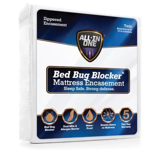 Bed Bug Blocker FRE146XXWHIT01 Mattress Protector, Twin, White | Triple Seal Water-Resistant Cover thumbnail 1
