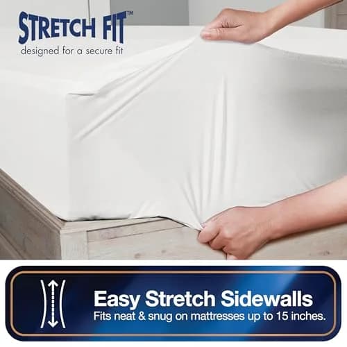 Bed Bug Blocker FRE146XXWHIT01 Mattress Protector, Twin, White | Triple Seal Water-Resistant Cover thumbnail 4